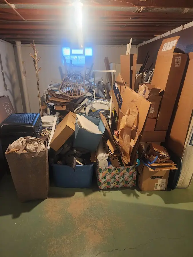 Roll-off dumpster container at job site for 40 Yard Dumpster Rental in Delavan